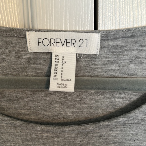 Forever 21 Light Grey Dress - Picture 2 of 5